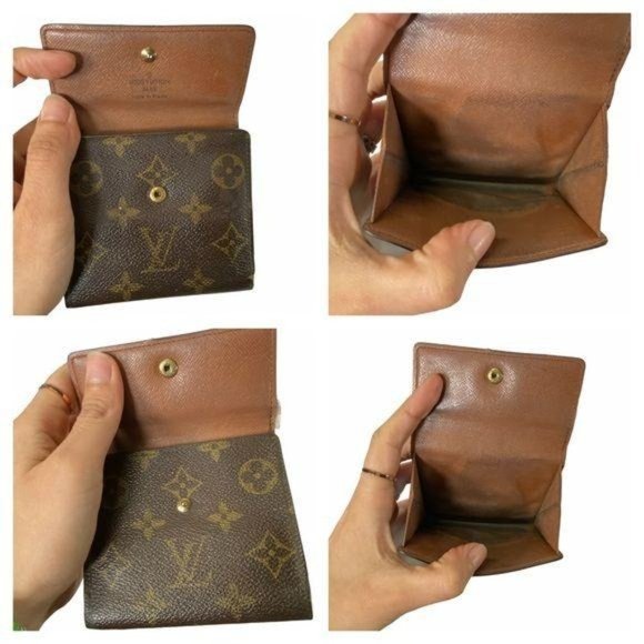Authentic Louis Vuitton Wallet Portefeiulle Elise Trifold LV Vintage - Picture 4 of 12